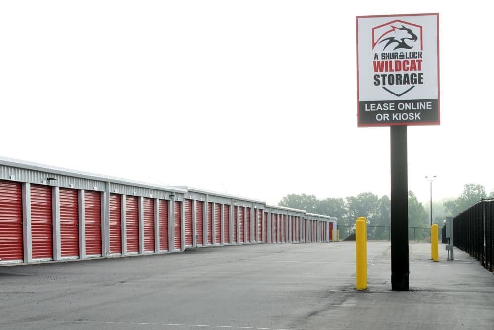 Front drive along building A at A Shur-Lock Wildcat Storage in Union, Missouri