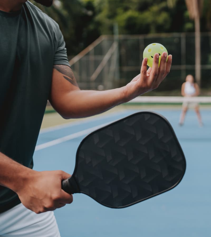 Pickleball court at Stone Village Apartments in Reno, Nevada