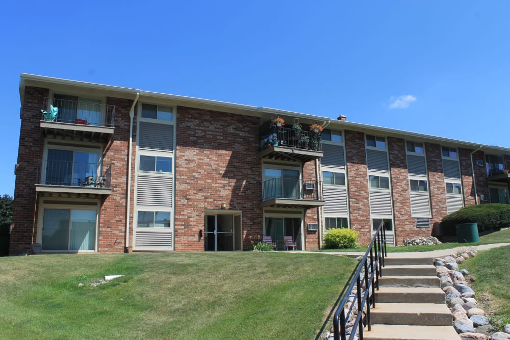 Building exterior with steps