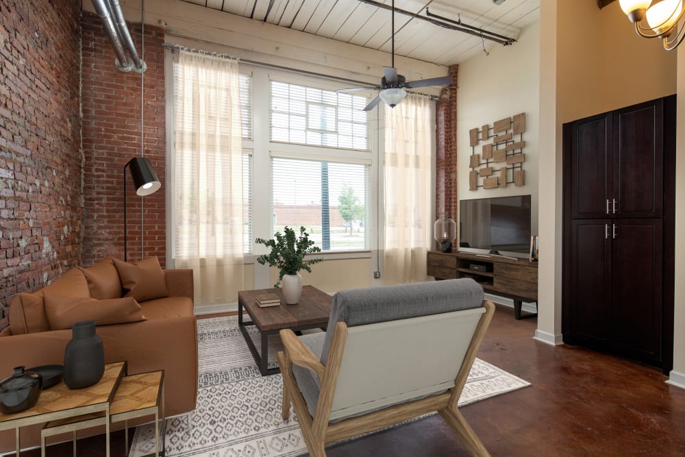 Bright, spacious loft style apartments at Broadway Lofts in Macon, Georgia