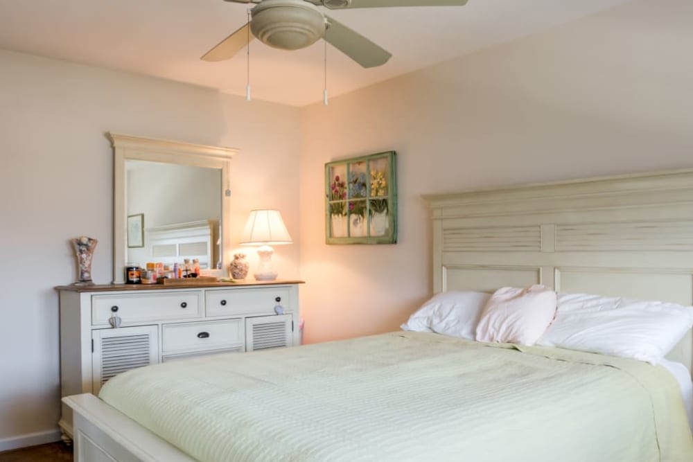 Bedroom at Terrace Lake Apartments in Bradley Beach, New Jersey