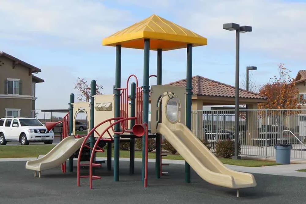 Playground at Villa Escondido in Orange Cove, California