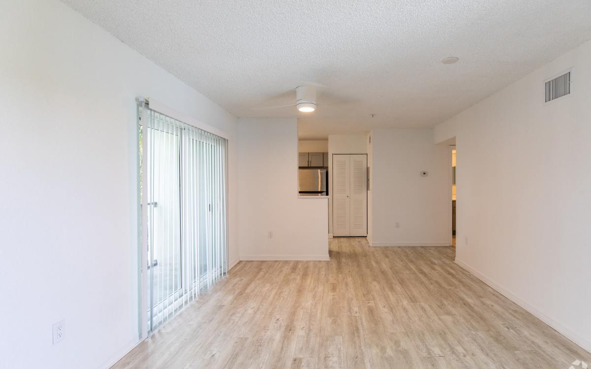 Spacious living room at Sunset Bay Apartments in Cutler Bay, Florida
