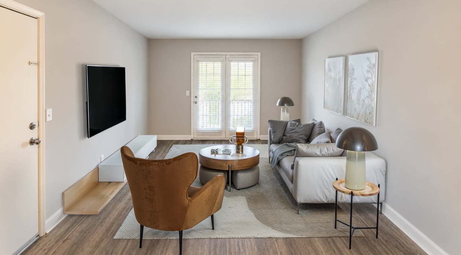 Unfurnished living and kitchen at Union on Thompson in Nashville, Tennessee