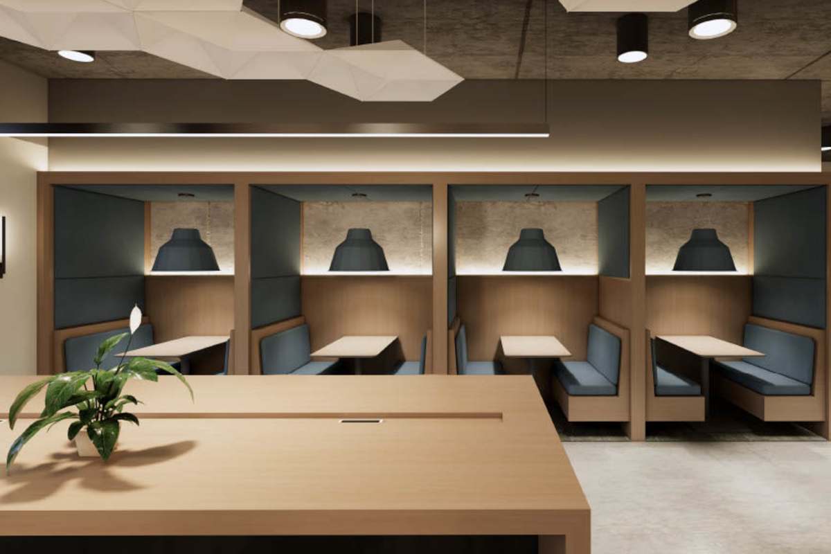 Co-working offices at Landmark at Dublin in Dublin, Pennsylvania