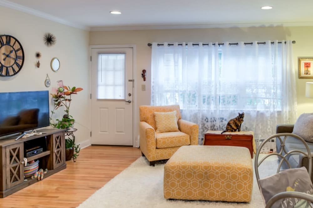 Living room at Cedar Village in Cedar Grove, New Jersey