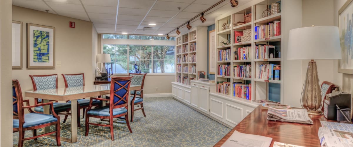 Library area at Northgate Plaza in Seattle, Washington