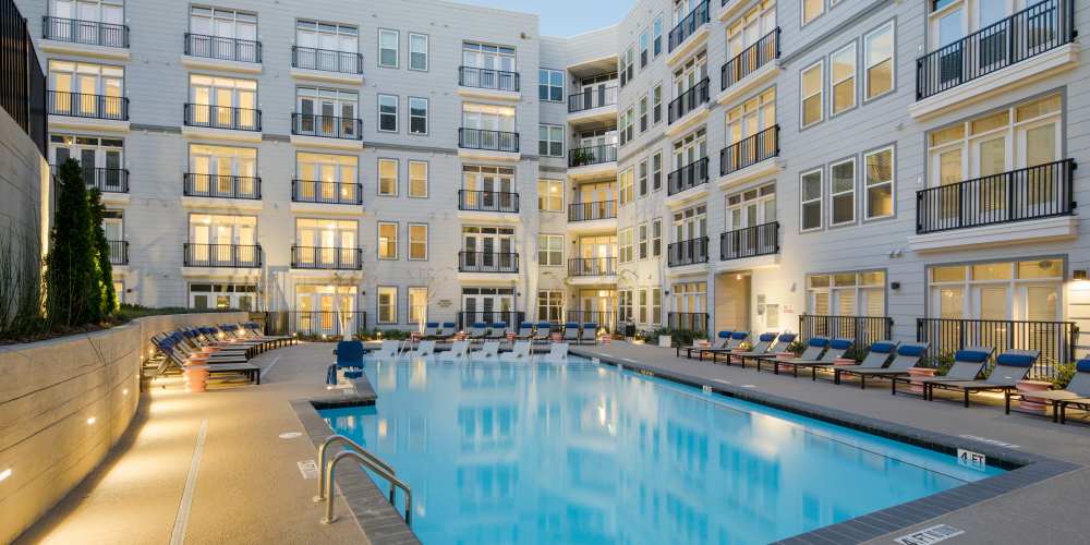 A Pool with Sundeck at Vine North Hills in Raleigh, North Carolina