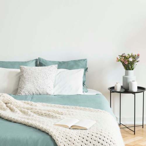 Bedroom with flower vase at Rosewood at Clemson in Central, South Carolina