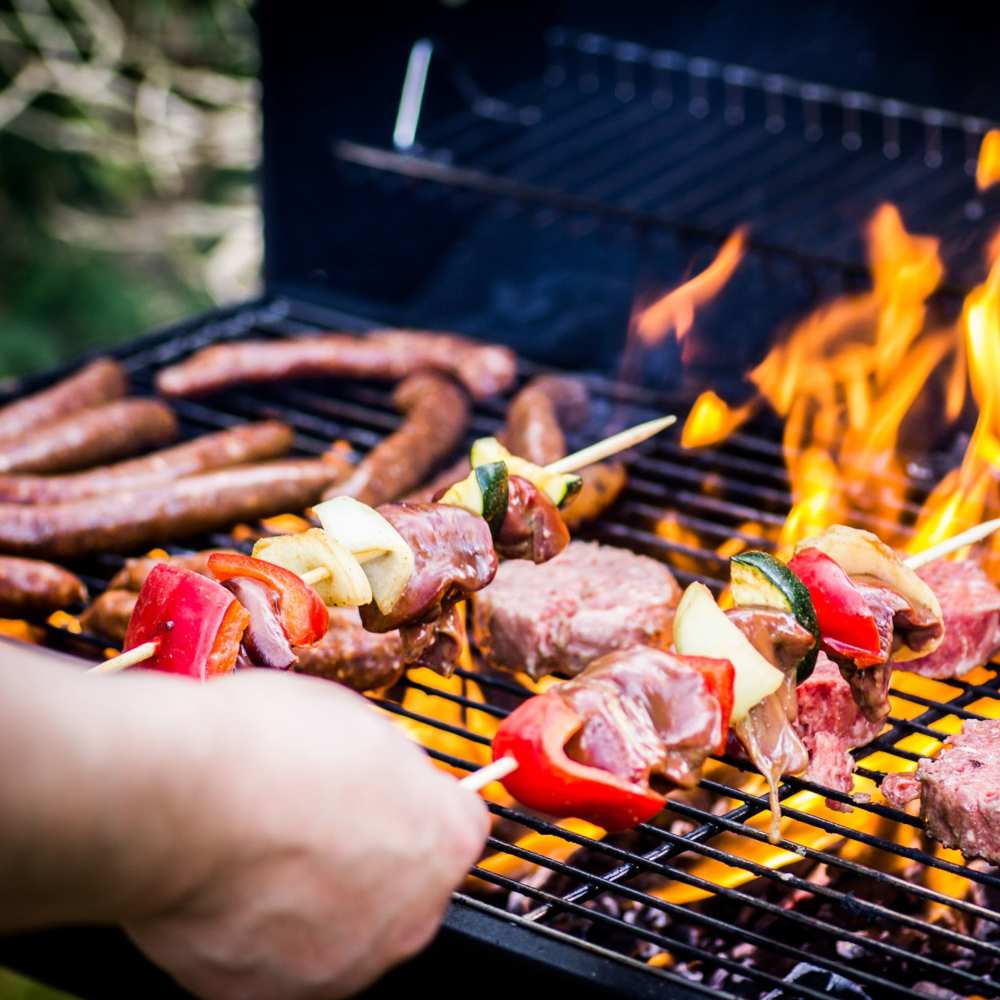 Barbecue Areas at Mercado Apartments in Perris, California