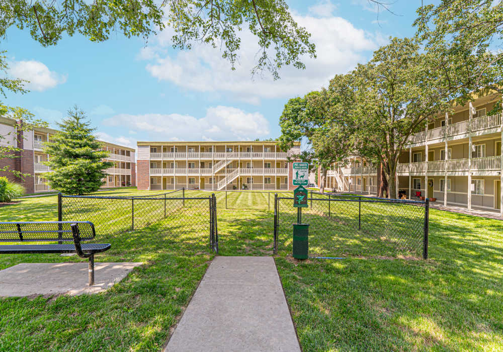 Dog park at Heather Ridge Apartments in Columbia, Missouri