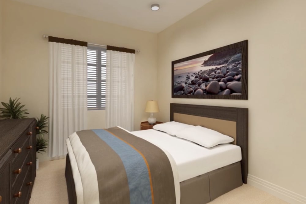 Master bedroom at Harmony at Greensboro in Greensboro, North Carolina