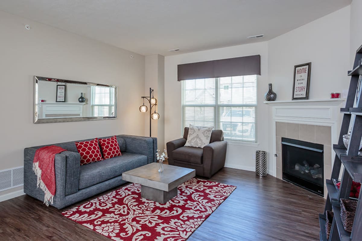 Living room at Auburn Creek Apartments in Victor, New York