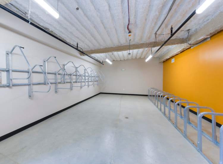 Bike storeage at Island Parkside in Lawrence, Massachusetts