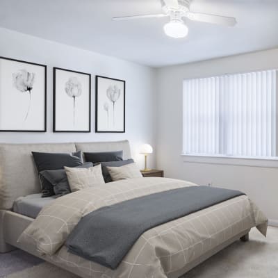 a cozy bedroom at Sandpiper Crescent in Virginia Beach, Virginia