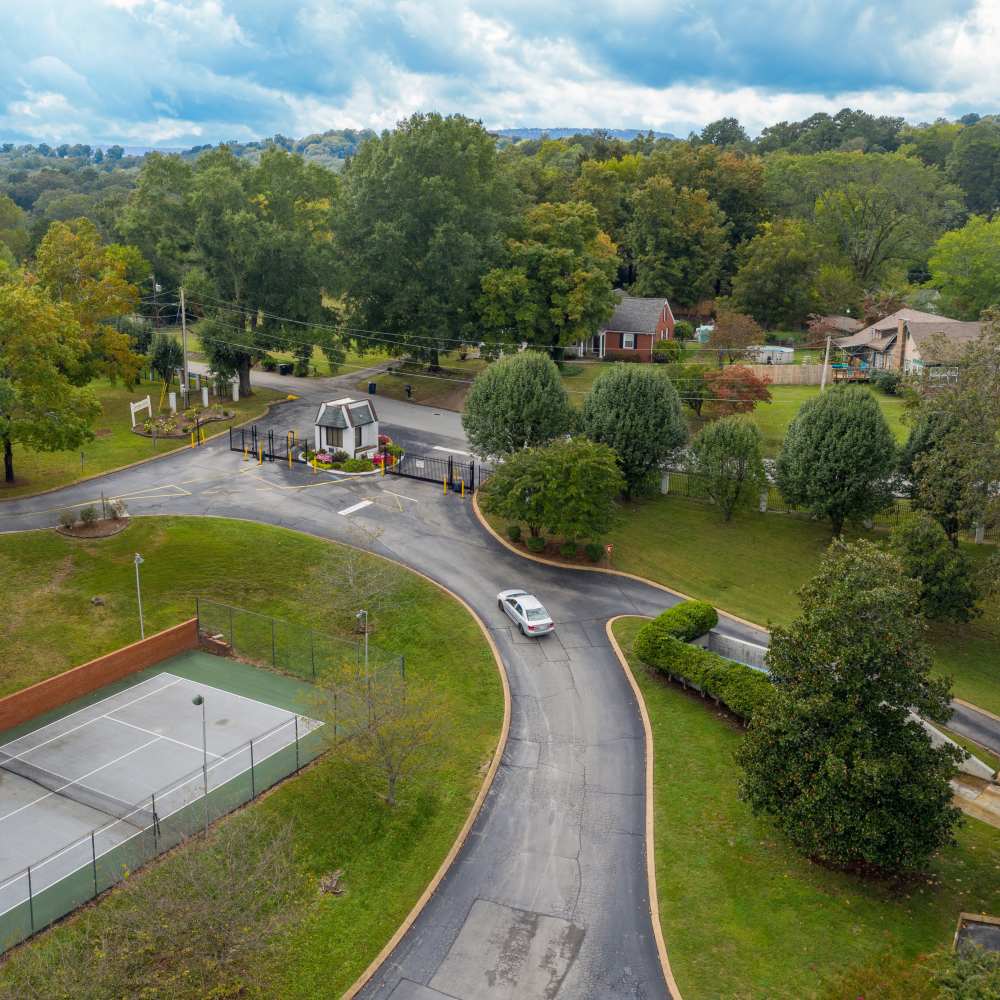 Road view at Germantown Gardens in East Ridge, Tennessee