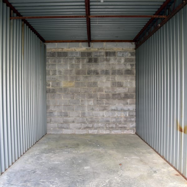 Interior of storage unit at StayLock Storage in Warner Robins, Georgia