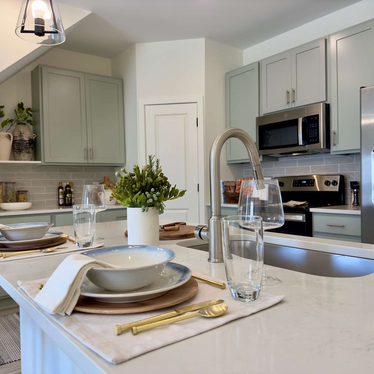 Beautiful kitchen at Encore at Westgate in Leland, North Carolina