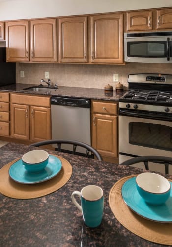 Dining table at Haddonview Apartments in Haddon Township, New Jersey