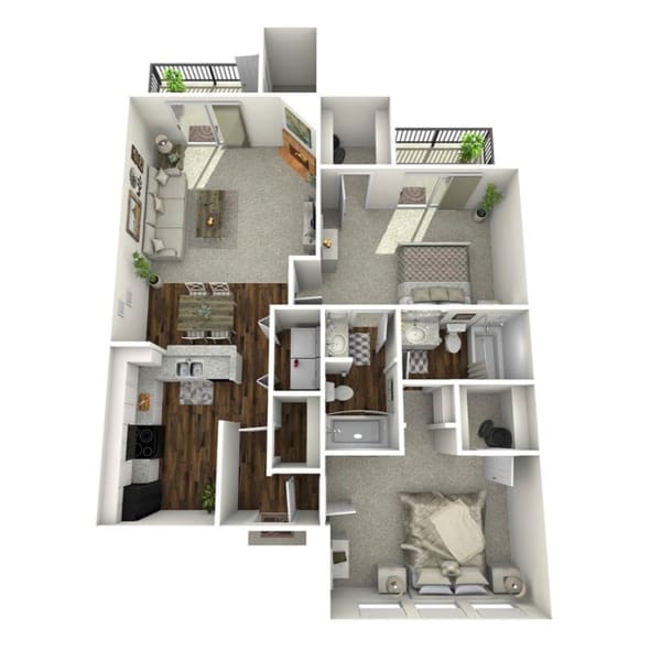 2B2 floor plan brochure at The Declan in Dallas, Texas