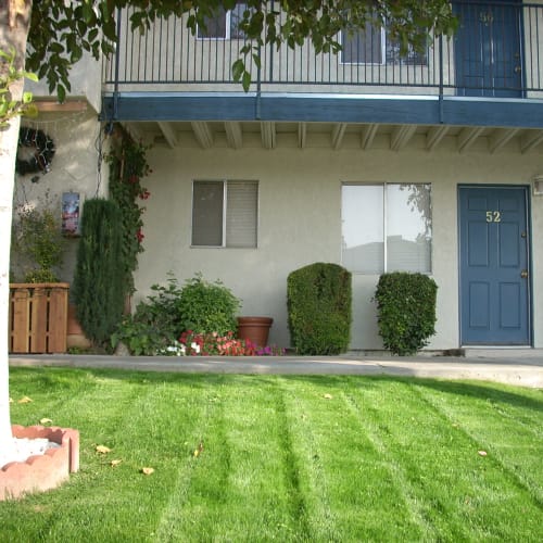 Beautiful outdoor space at El Potrero Apartments in Bakersfield, California