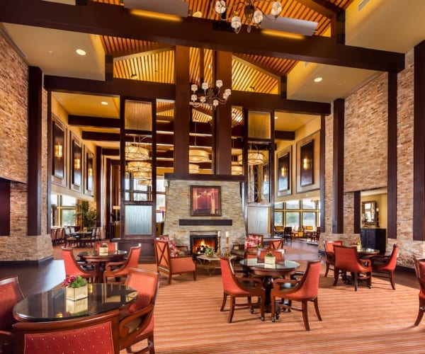 Spacious dining room at Meridian At Stone Creek in Milton, Washington