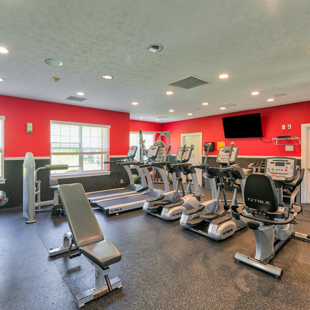 Well equipped fitness center at Parkside Estates, Canonsburg, Pennsylvania