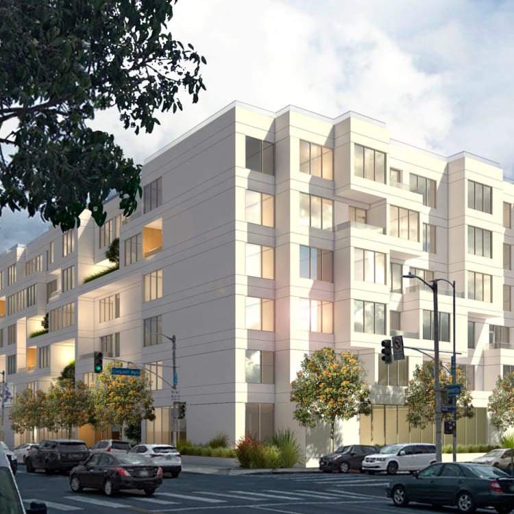 Site cleared for senior housing at 8070 Beverly Boulevard