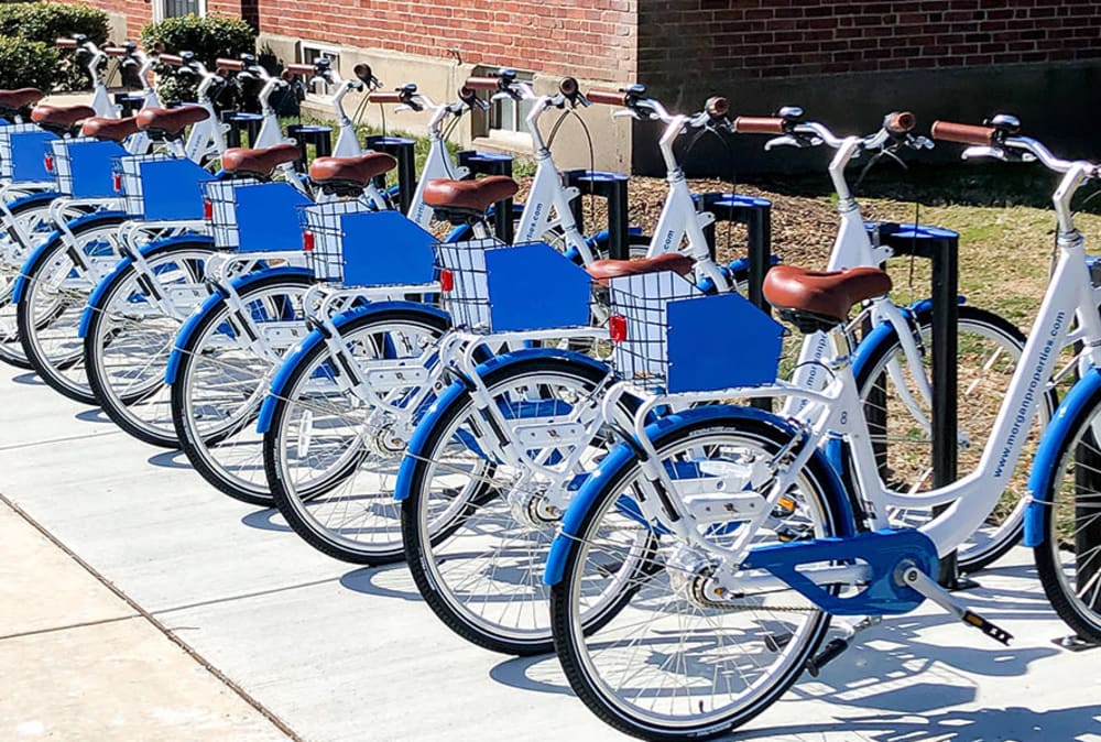 Bike share at Willowbrook Apartments in Jeffersonville, Pennsylvania