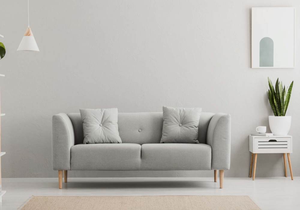 Living room at Mount Vernon Arms Apartments in Merrillville, Indiana