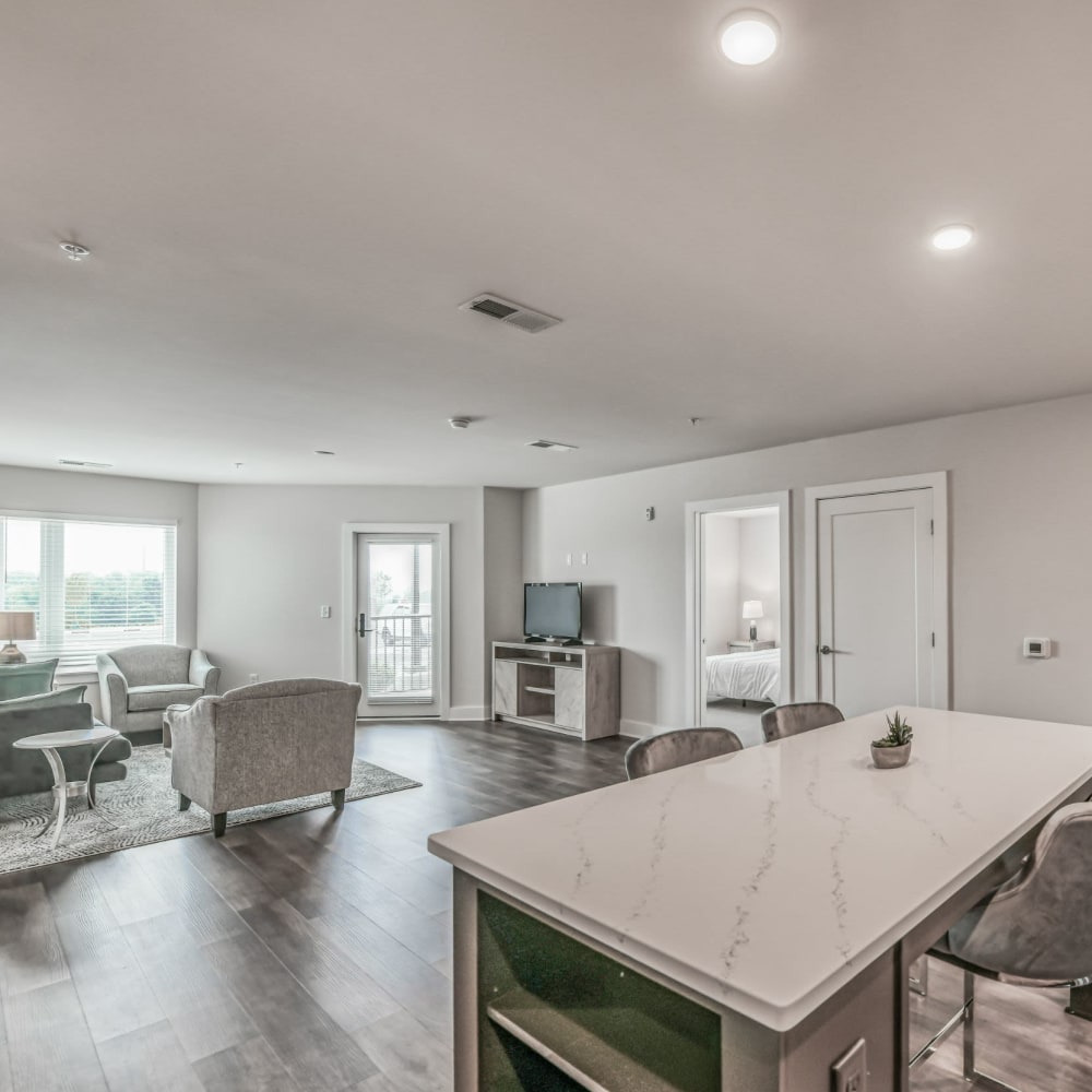 Spacious apartment with wood-style floor at The Regency, McKees Rocks, Pennsylvania