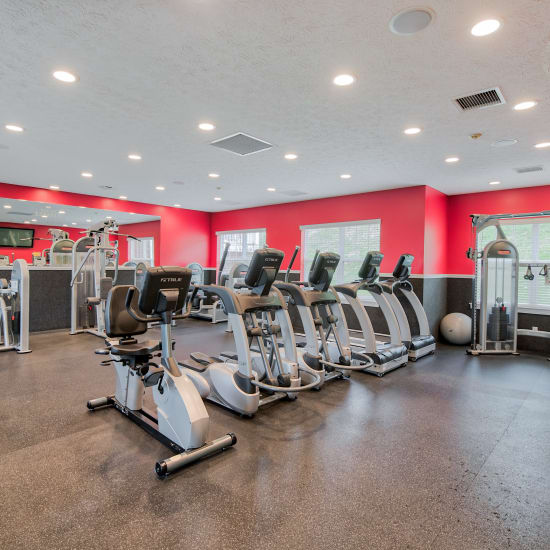 Fitness center at Parkside Estates in Canonsburg, Pennsylvania