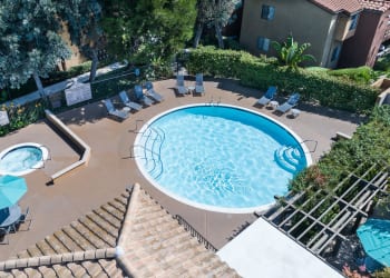 Swimming pool at apartments in Rowland Heights
