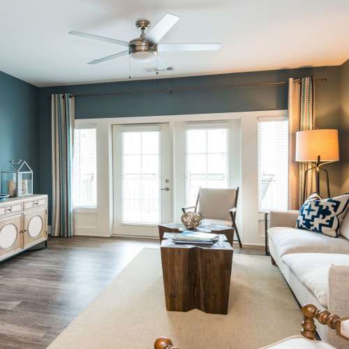 Large open living space at The Heyward in Charleston, South Carolina