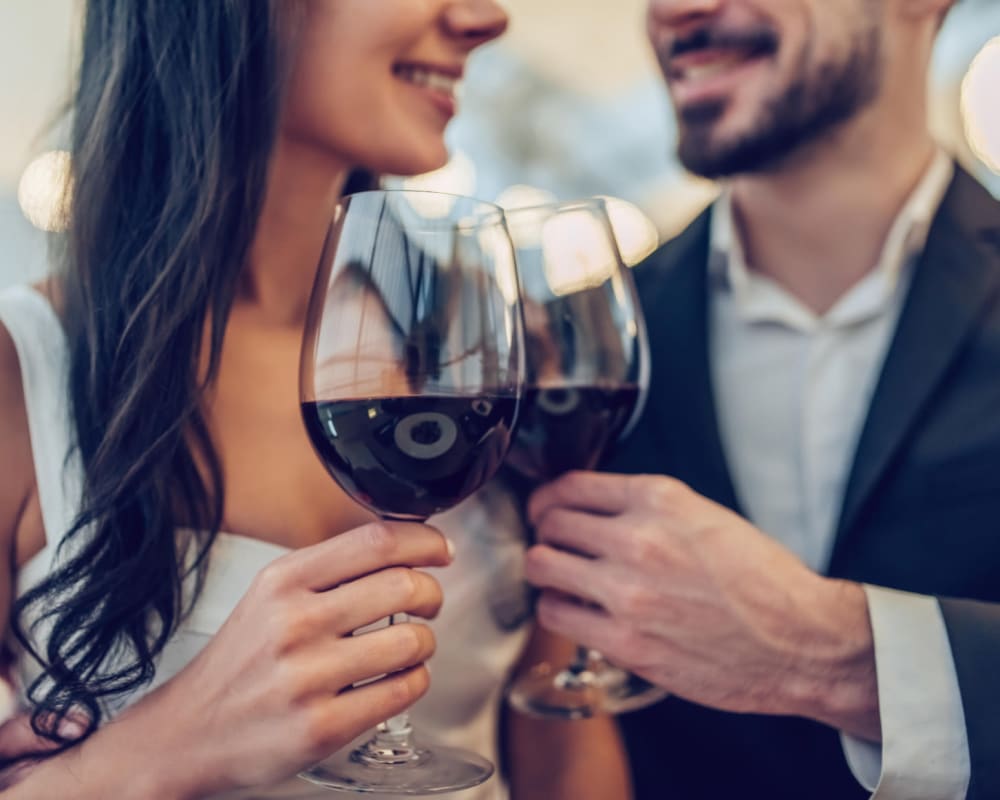 Resident couple out for a meal on date night near Bidwell Park Fremont in Fremont, California