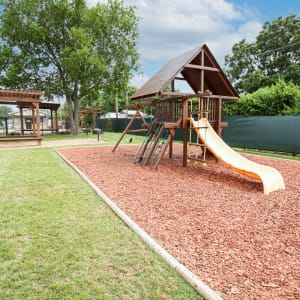 Playground and grilling pavilion at Vista Verde in Mesquite, Texas