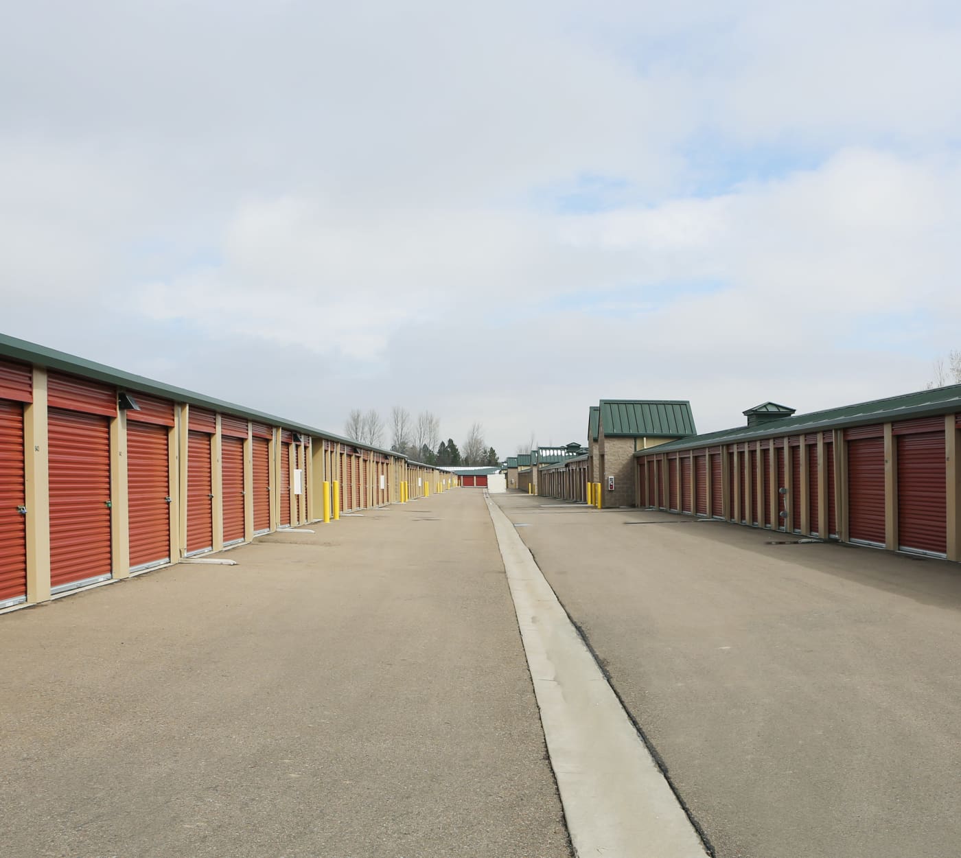 Ground-floor unit at Clover Basin Self-Storage in Longmont, Colorado