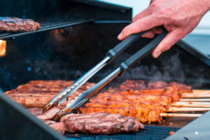 Grilling station at Royale in Westminster, California