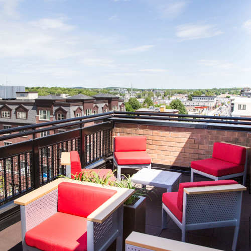 Sky lounge patio at Station 101 in Beverly, Massachusetts