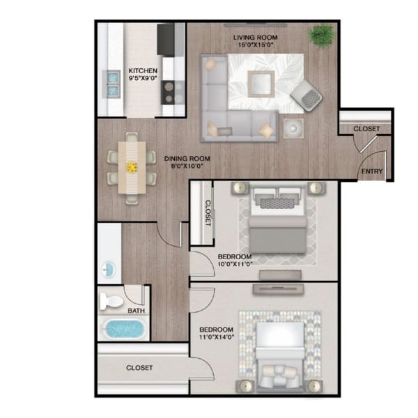 B2.1 floor plan brochure at The Estates at Avenstar in Houston, Texas