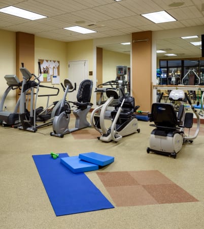 Fitness center at The Bellettini in Bellevue, Washington