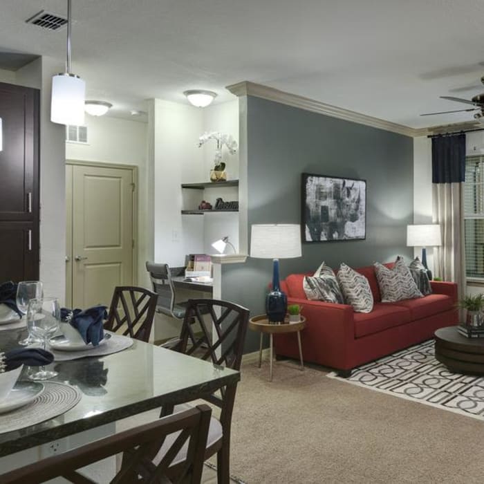 Luxury living room at Integra 360 Apartment Homes in Winter Springs, FL