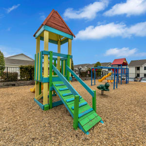 Playground and grilling pavilion at Lakeview in Fort Worth, Texas