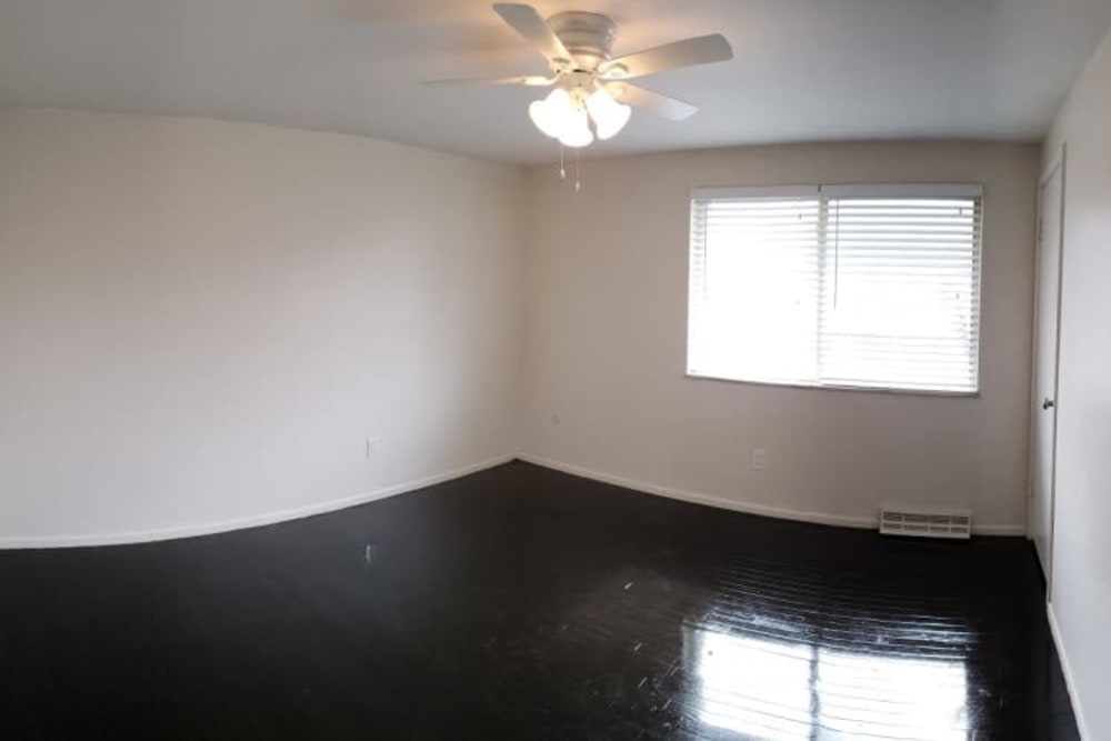 Bedroom of unit at Shaker Square Townhome Apartments