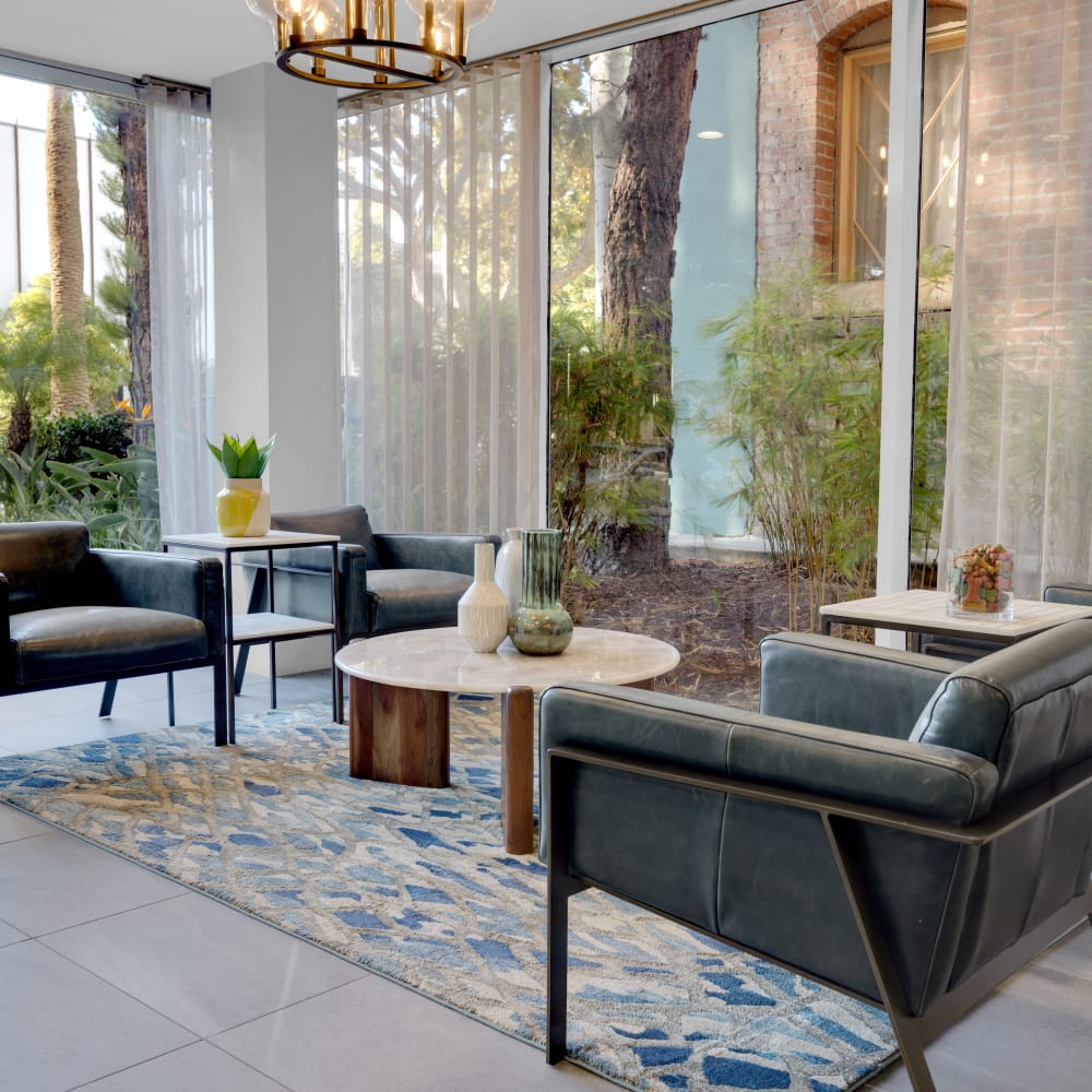 Lobby at The Tower at Hollywood Hills, Los Angeles, California