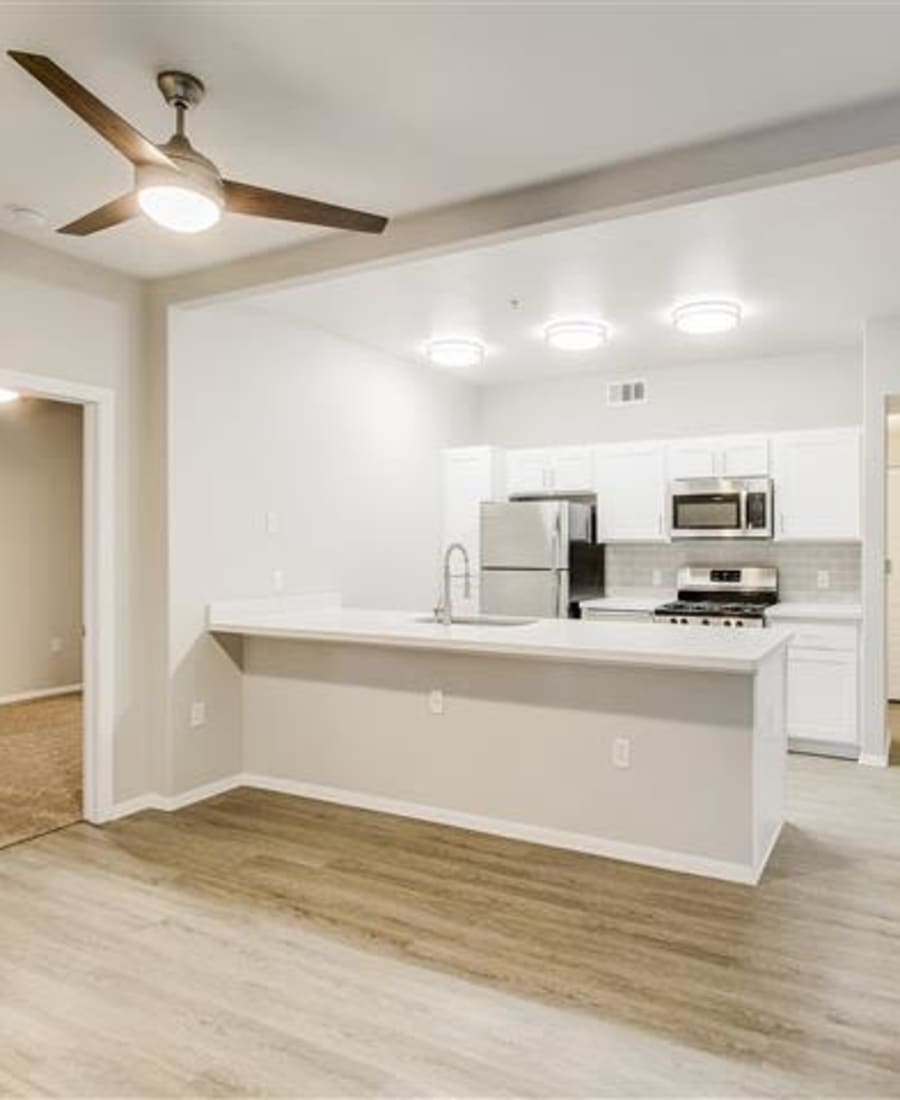 Beautiful stainless-steel appliances at Monticello at Southport in West Sacramento, California