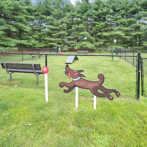 The dog park at Addison at Princeton Meadows in Plainsboro Township, New Jersey
