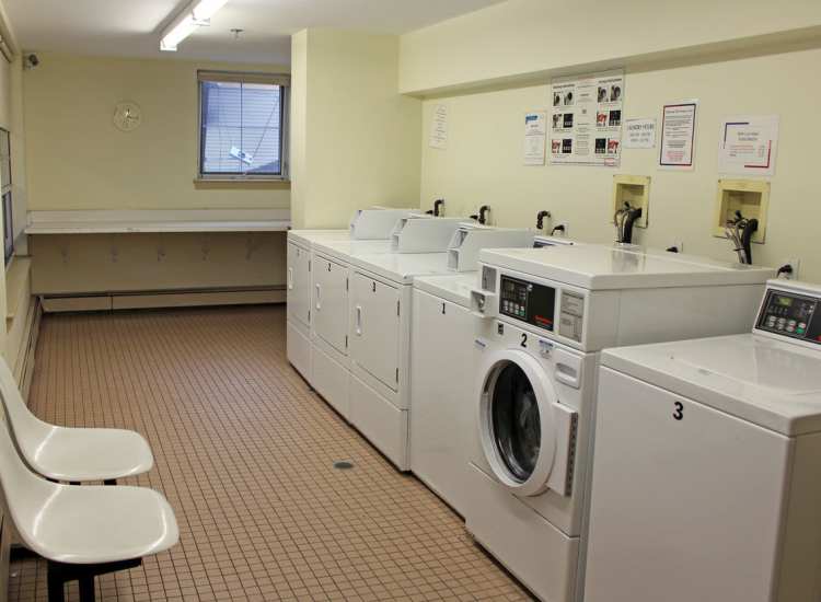 Laundry facility at Nate Smith House in Jamaica Plain, Massachusetts