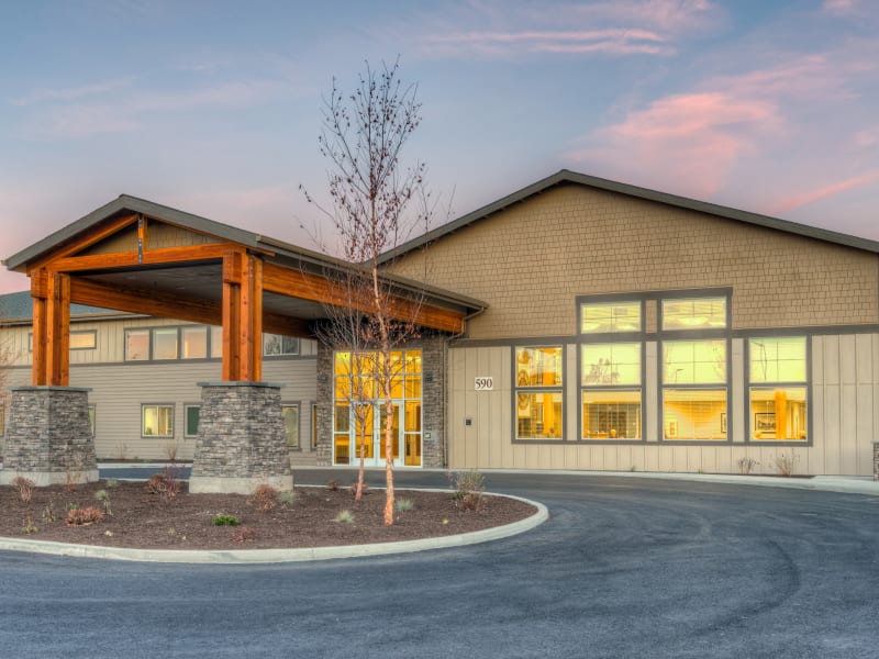 The main building at Juniper Springs Senior Living in Redmond, Oregon. 