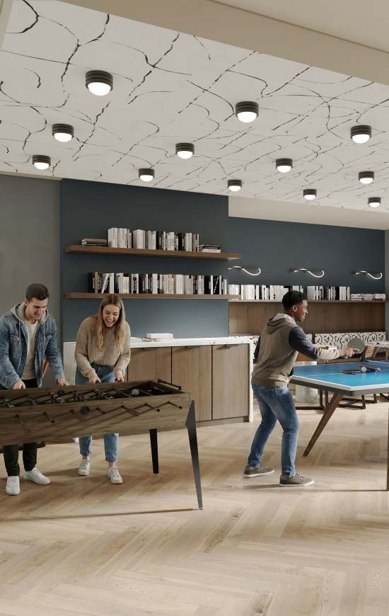 Clbuhouse with residents